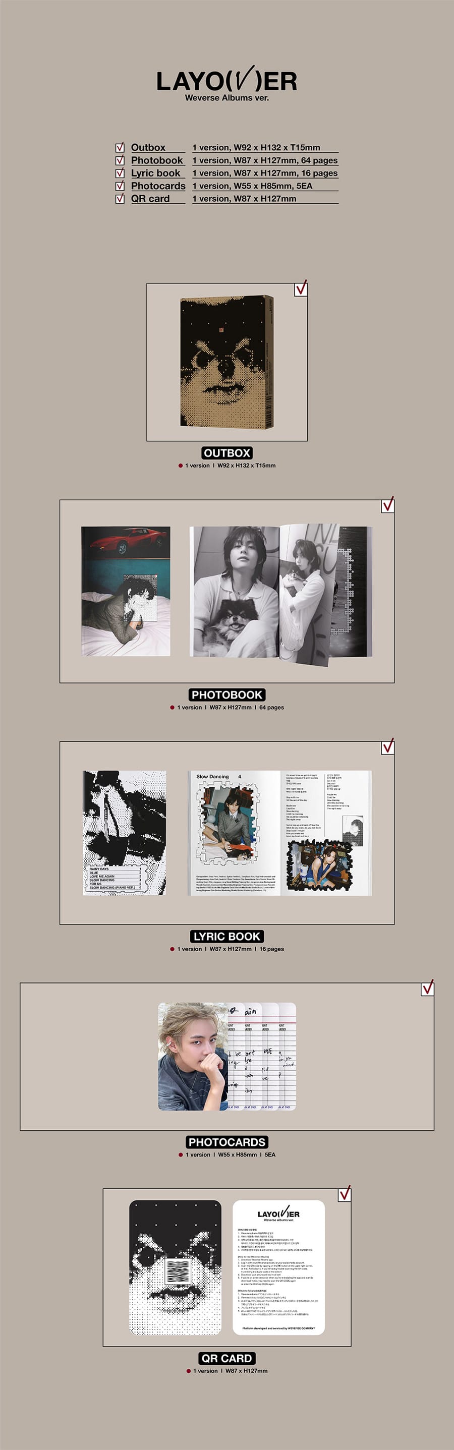 V (BTS) – ‘Layover’ (Weverse Albums ver.)