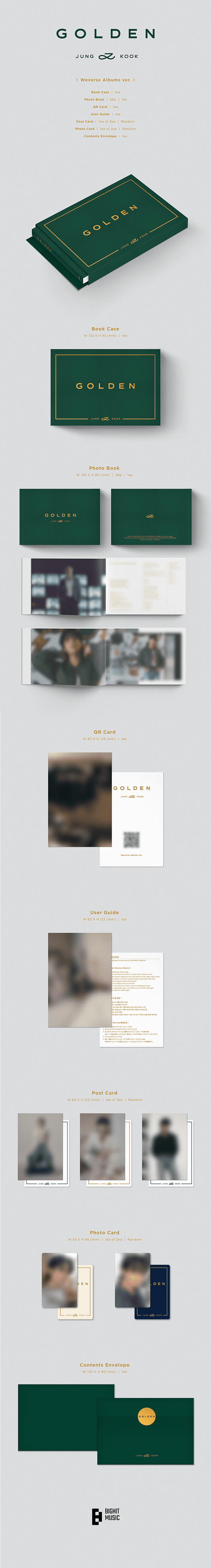 Jung Kook – (BTS) ‘GOLDEN’ (Weverse Albums ver.)
