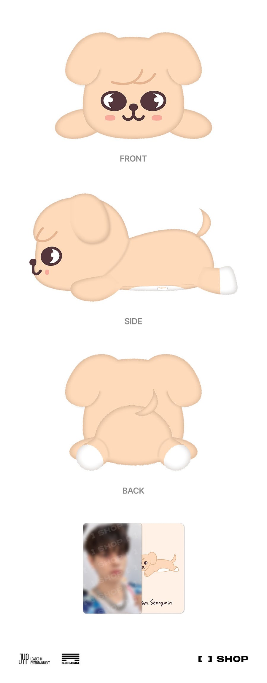 Stray kids dominATE : celebrATE MD PuppyM PLUSH LYING Ver. by Seungmin