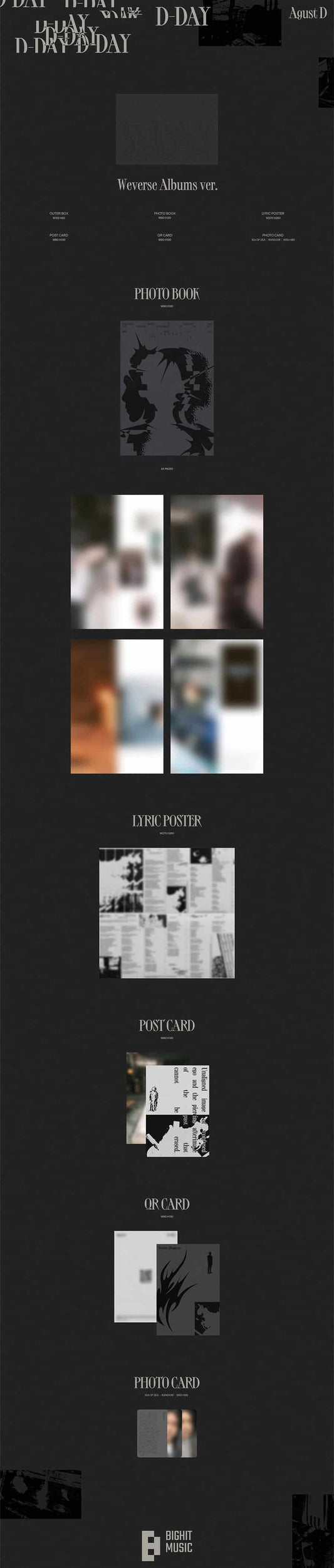 Agust D (BTS) (SUGA) – ‘D-DAY’ (Weverse Albums ver.)