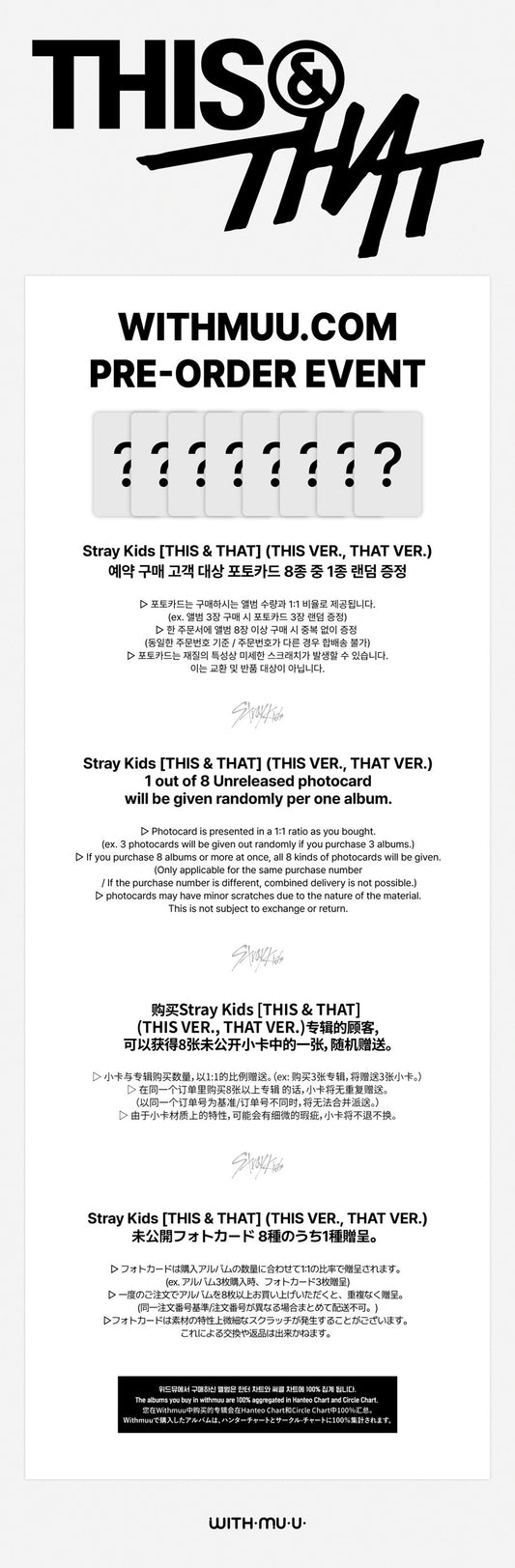 [WITHMUU POB] Stray Kids – Mini Album [THIS & THAT] (THIS VER., THAT VER.)