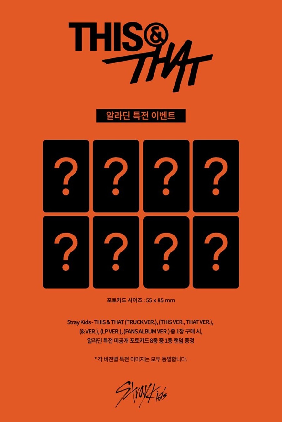 [Aladin POB] Stray Kids – Mini Album [THIS & THAT] (THIS VER., THAT VER.)