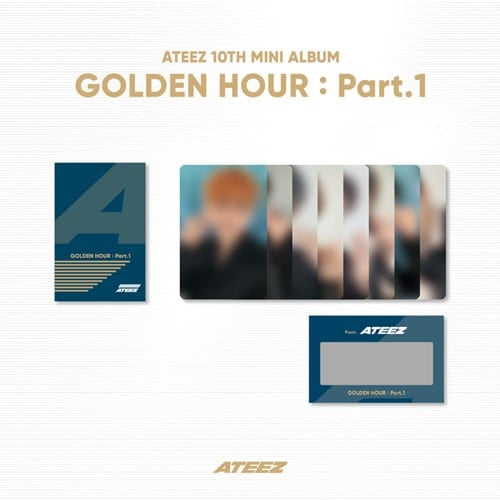 ATEEZ [GOLDEN HOUR : Part.1] OFFICIAL MD PHOTO & SCRATCH CARD A SET