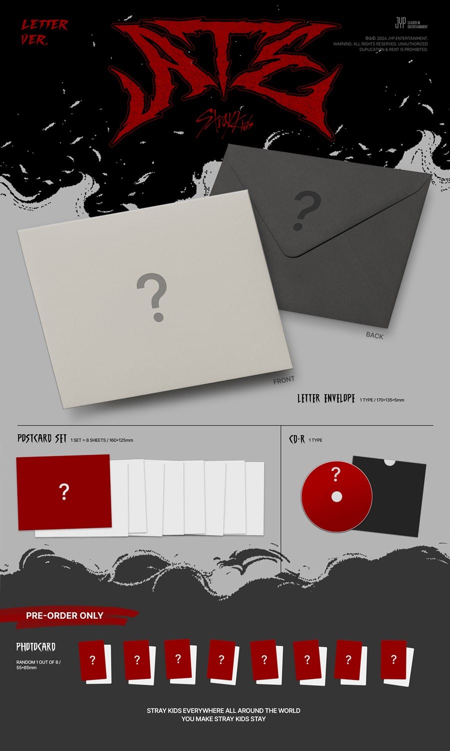 [SOUNDWAVE POB] STRAY KIDS – Mini Album [ATE] (Letter Ver.)
