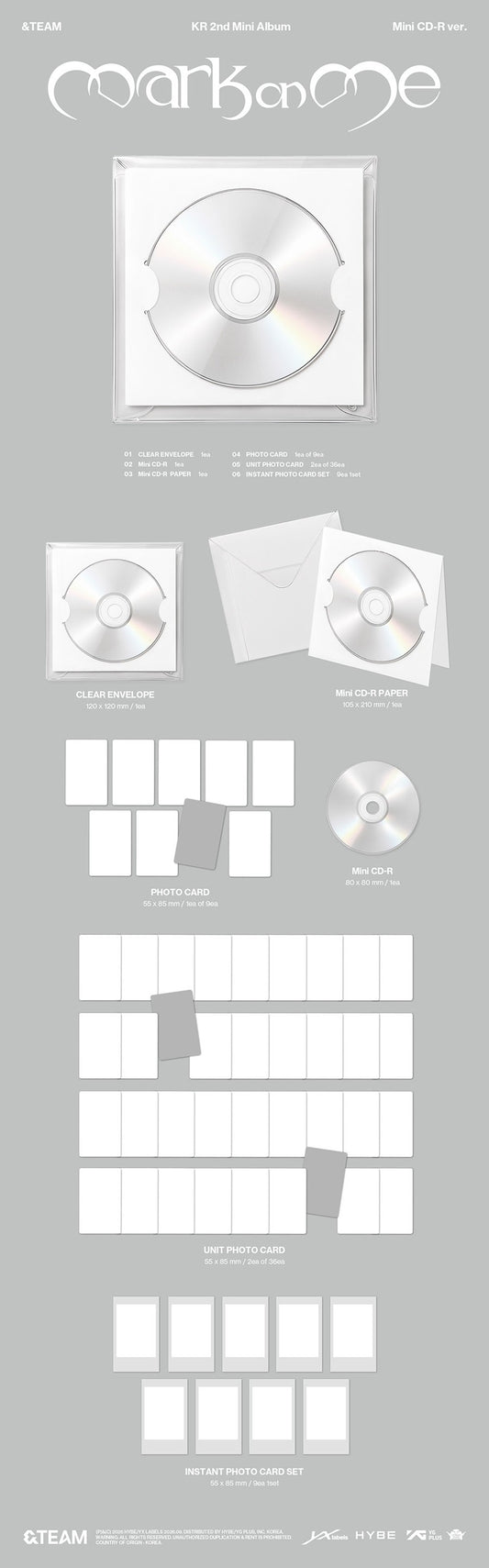 &TEAM – KR 3rd Mini Album [Mark on Me] (Mini CD-R ver.)