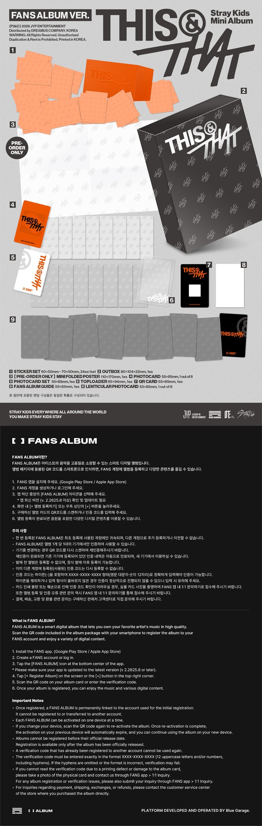 [MUSICPLANT POB] Stray Kids – Mini Album [THIS & THAT] (FANS ALBUM VER.)