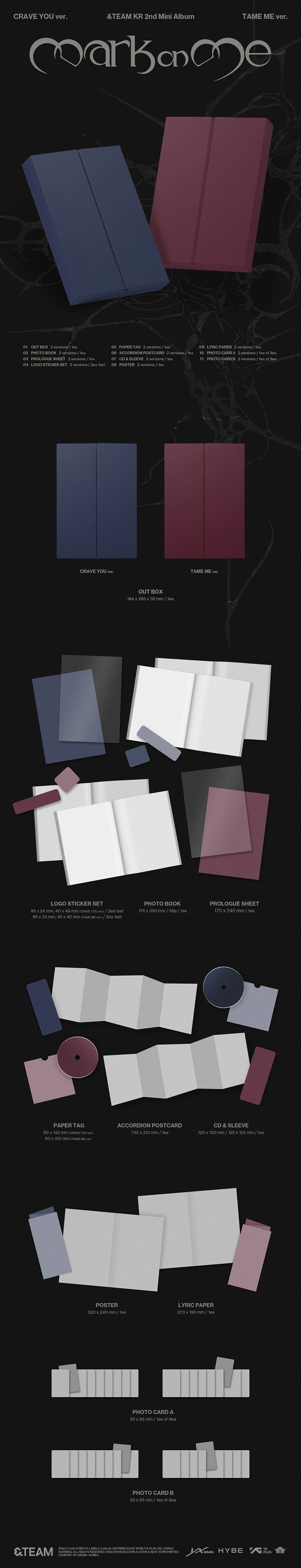 &TEAM – KR 3rd Mini Album [Mark on Me]