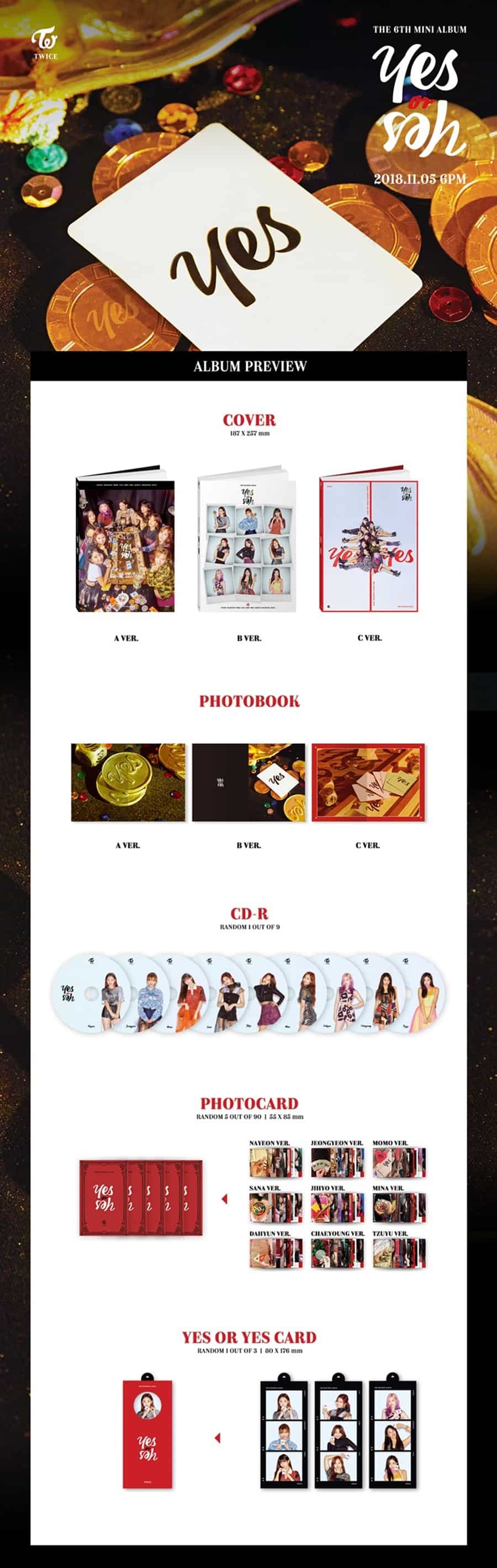 TWICE – 6th Mini album [YES or YES]