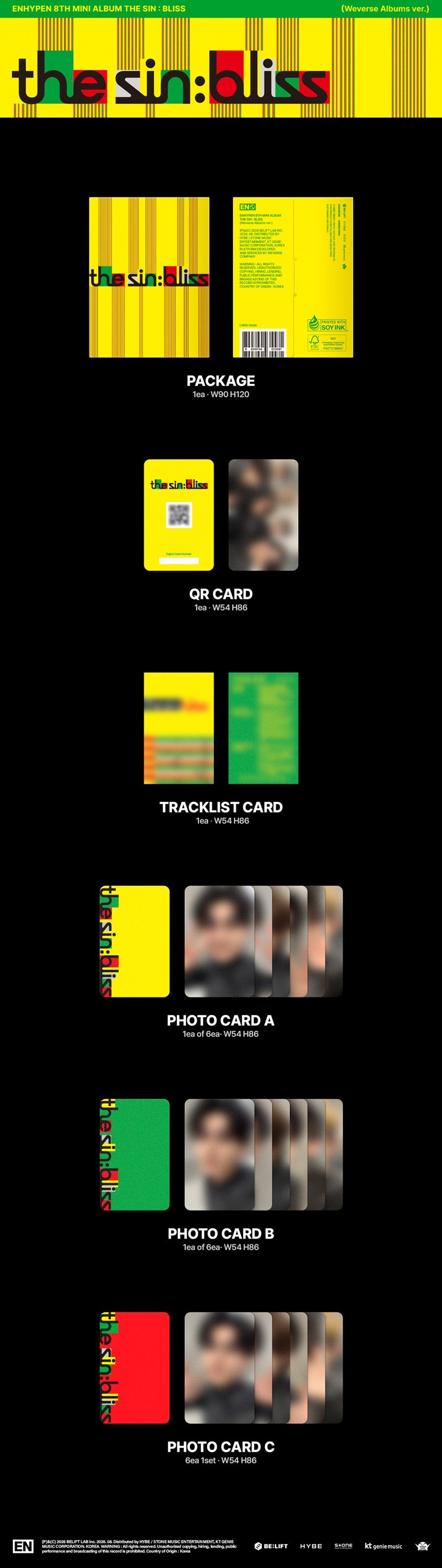 ENHYPEN – [THE SIN : BLISS] (Weverse Albums ver.)