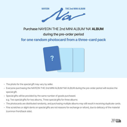 [Pre-order] [JYP SHOP POB] NAYEON (TWICE) – The 2nd Mini Album [NA] (SET)