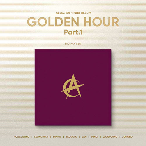 [Pre-Order] ATEEZ – 10th Mini Album [GOLDEN HOUR : Part.1] (Digipak VER.)