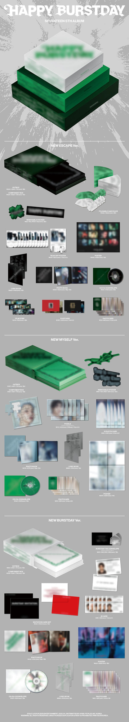 SEVENTEEN – 5th Album [HAPPY BURSTDAY]