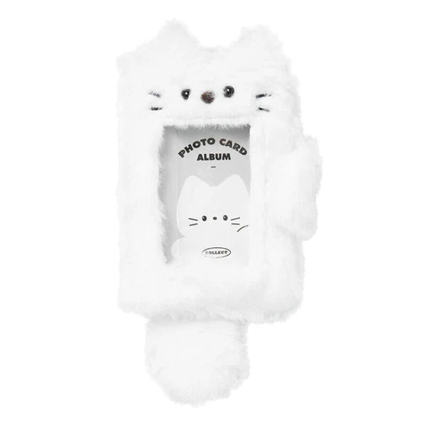 OPEN PHOTOCARD BOOK WHITE CAT