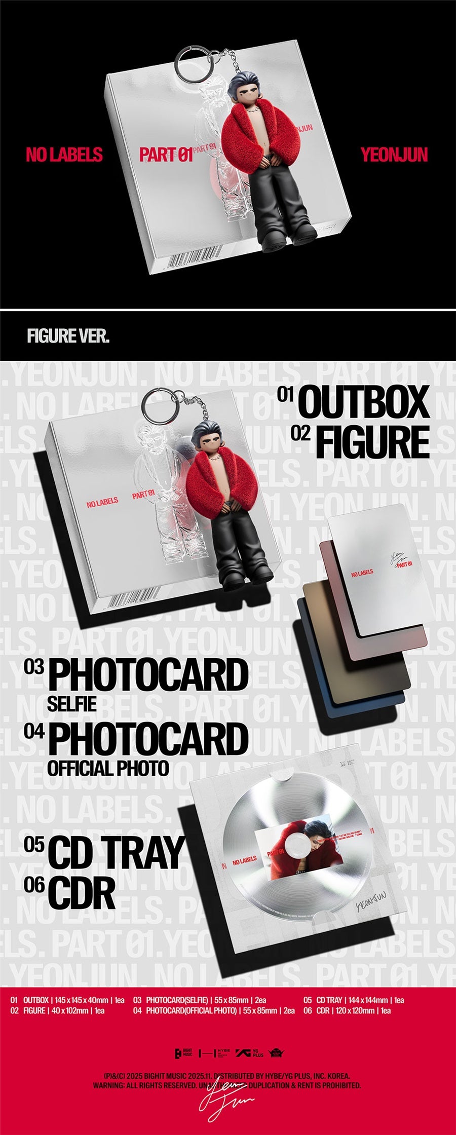 (TXT) YEONJUN – [NO LABELS: PART 01] (Figure Ver.)