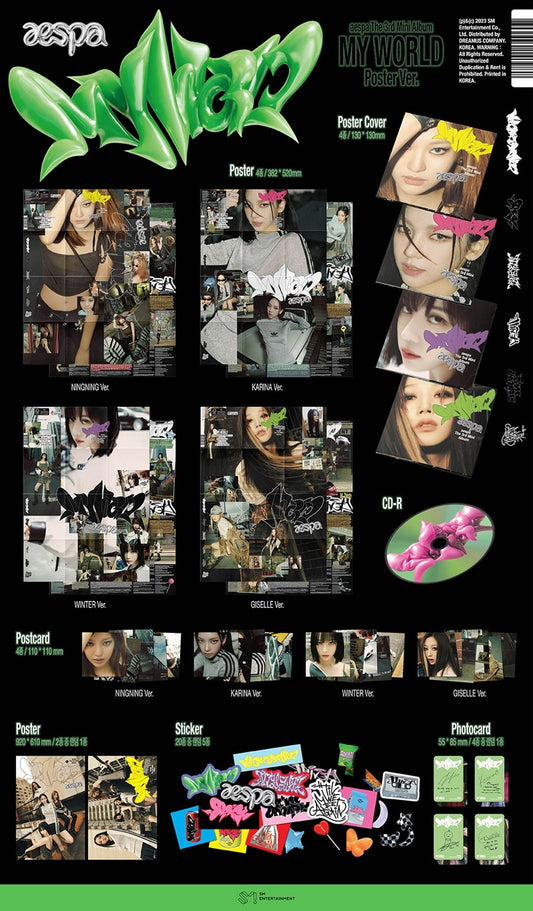aespa – 3rd Mini Album [MY WORLD] (Poster Ver.)