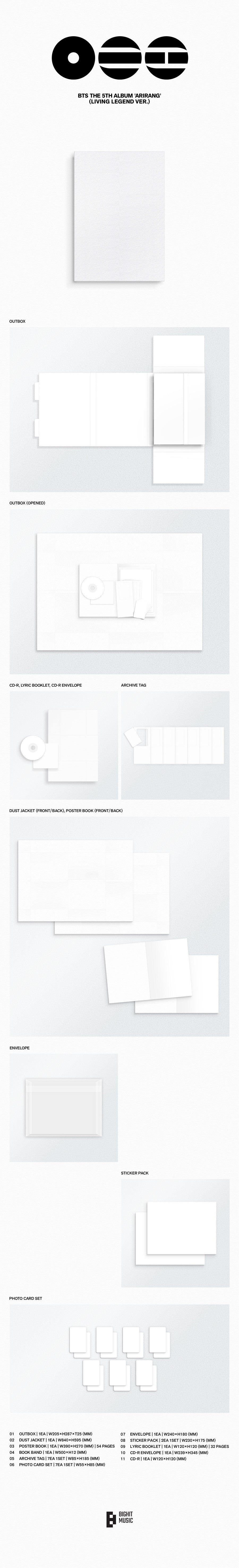 [SOUNDWAVE POB] BTS – The 5th Album [ARIRANG] (Living Legend Ver.)
