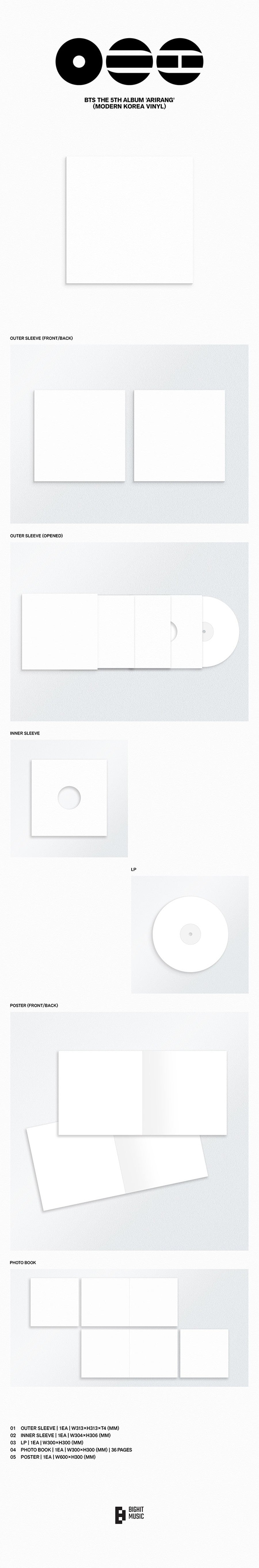 BTS – The 5th Album [ARIRANG] (Modern Korea Vinyl Ver.) – Min Mango