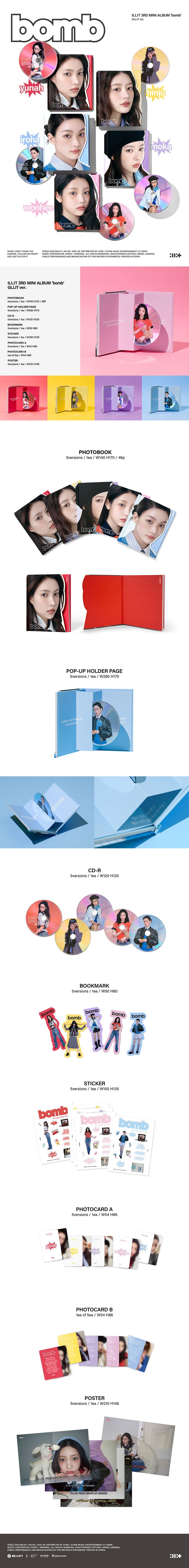 ILLIT – 3rd Mini Album [bomb] (GLLIT ver.)