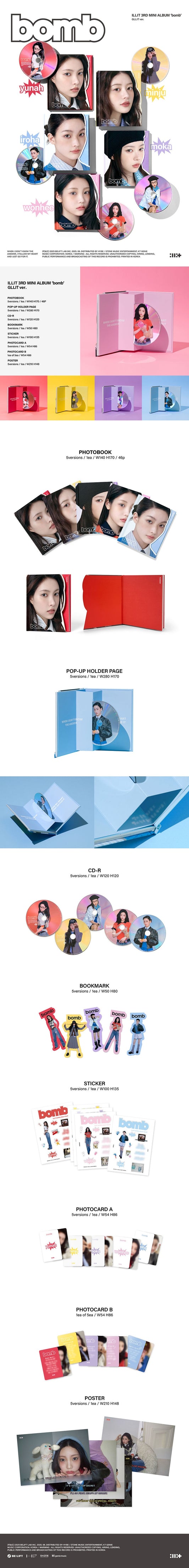 ILLIT – 3rd Mini Album [bomb] (GLLIT ver.)