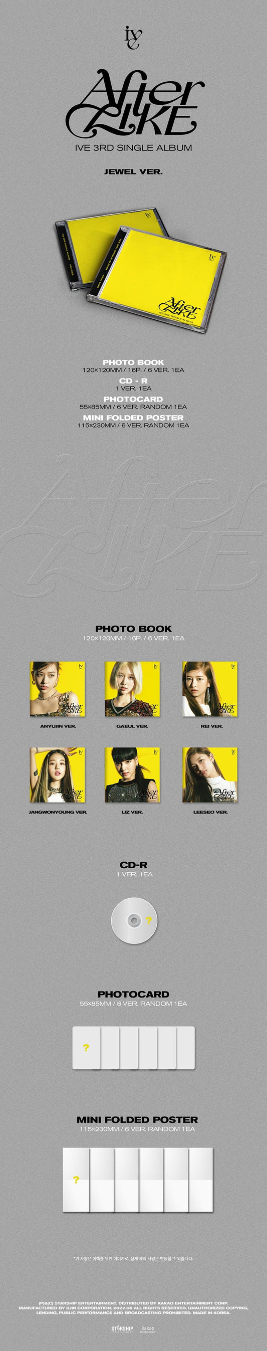 IVE – 3nd Single album [After Like] (Jewel ver.)