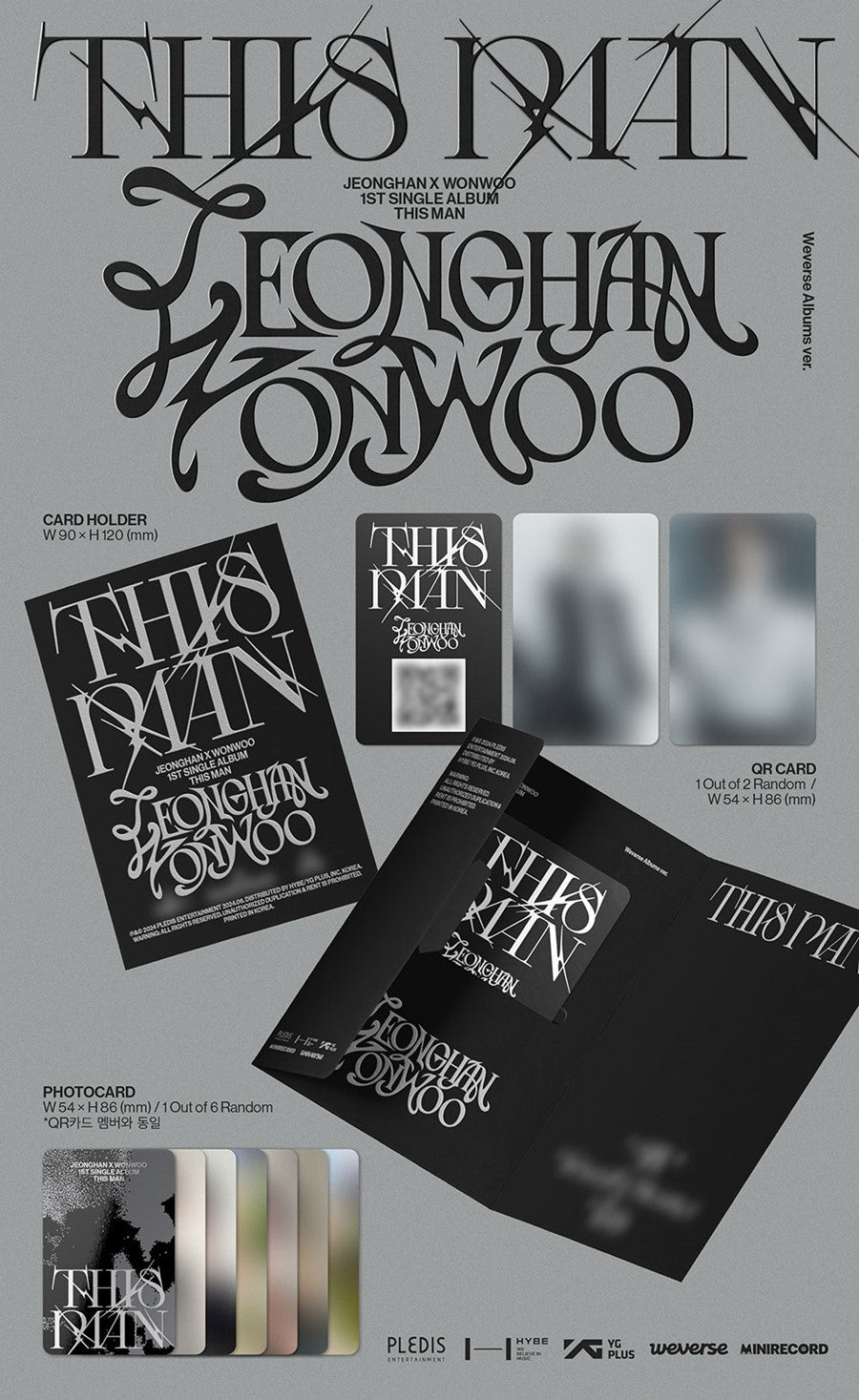 JEONGHAN X WONWOO (SEVENTEEN) – 1st Single Album [THIS MAN] (Weverse Albums ver.)