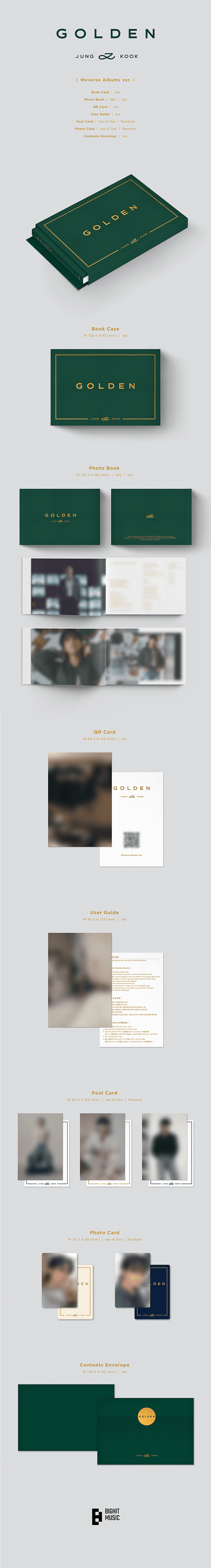 Jung Kook – (BTS) ‘GOLDEN’ (Weverse Albums ver.)