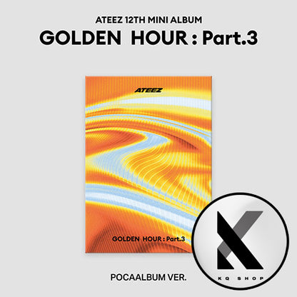 [KQSHOP POB] ATEEZ – 12th Mini Album [GOLDEN HOUR : Part.3] (POCAALBUM VER.) (Random)