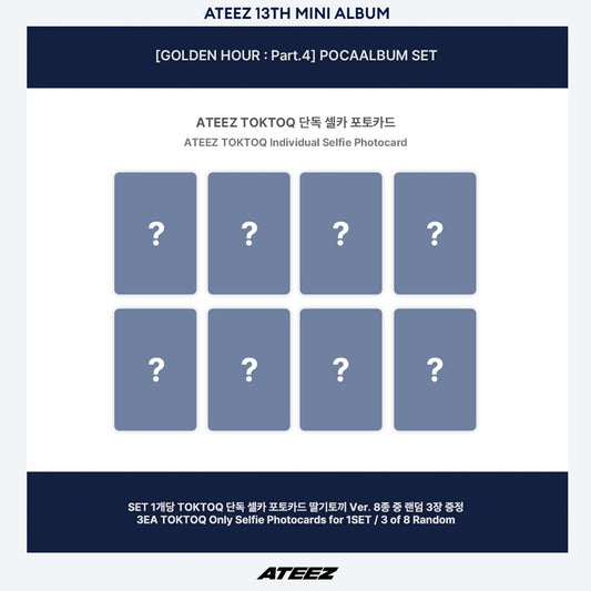 [KQSHOP POB] ATEEZ – 13th Mini Album [GOLDEN HOUR : Part.4] (POCAALBUM VER.) (SET)