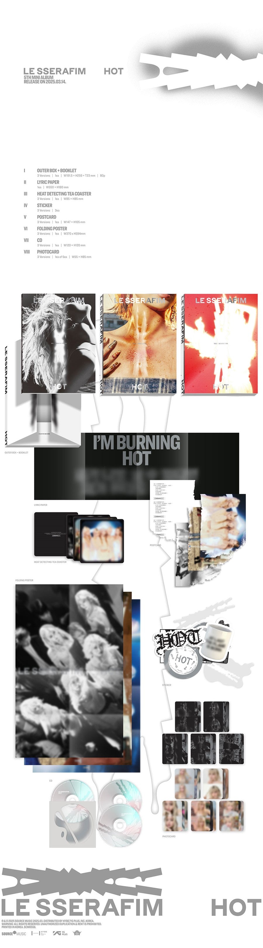 LE SSERAFIM – 5th Mini Album [HOT]