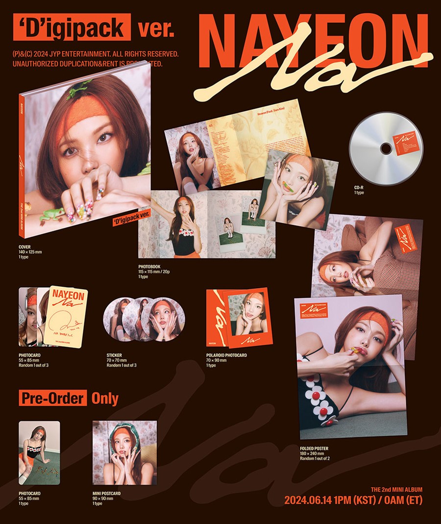 NAYEON (TWICE) – The 2nd Mini Album [NA] (‘D’igipack ver.)