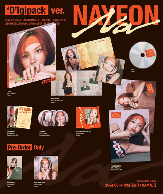 NAYEON (TWICE) – The 2nd Mini Album [NA] (‘D’igipack ver.)