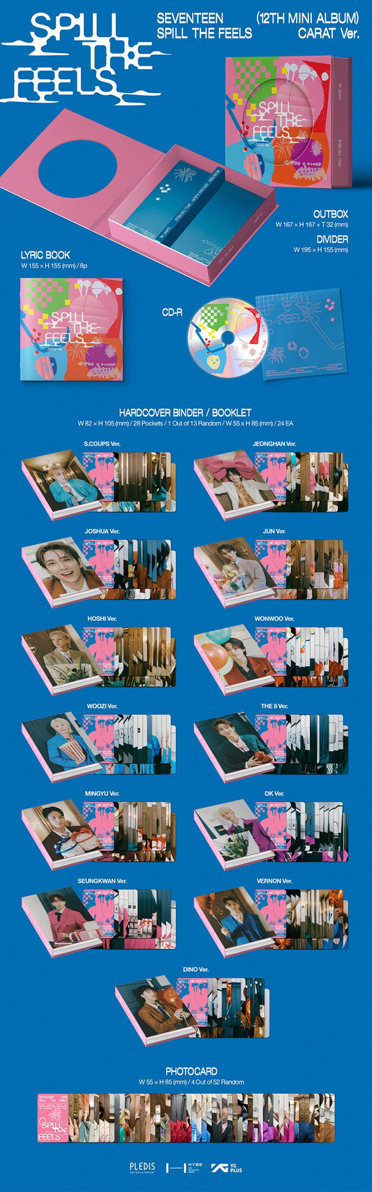 SEVENTEEN – 12th Mini Album [SPILL THE FEELS] (CARAT Ver.)