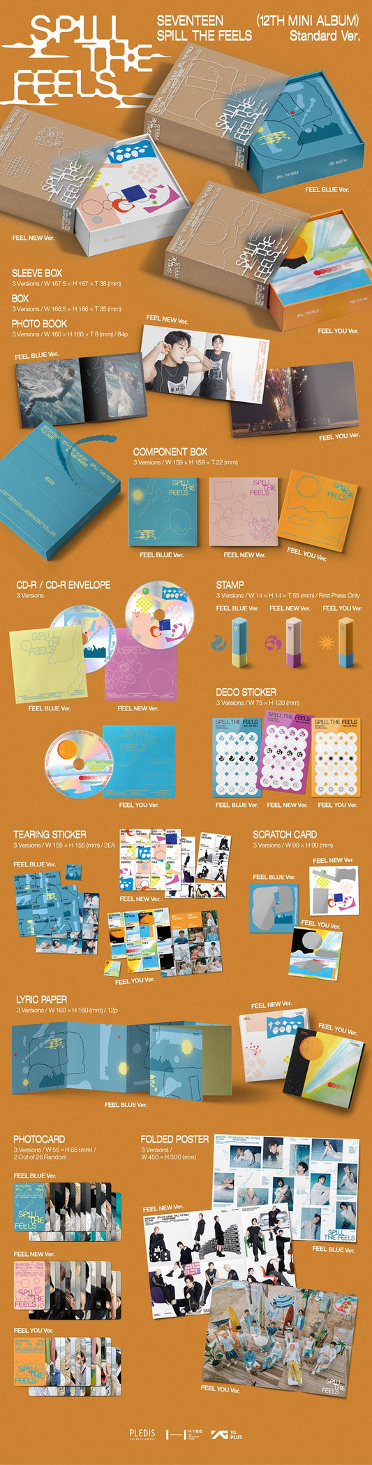 SEVENTEEN – 12th Mini Album [SPILL THE FEELS]