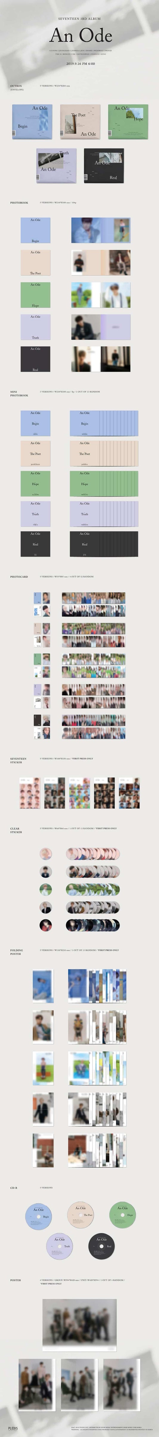 SEVENTEEN – 3rd Full Album [An Ode]