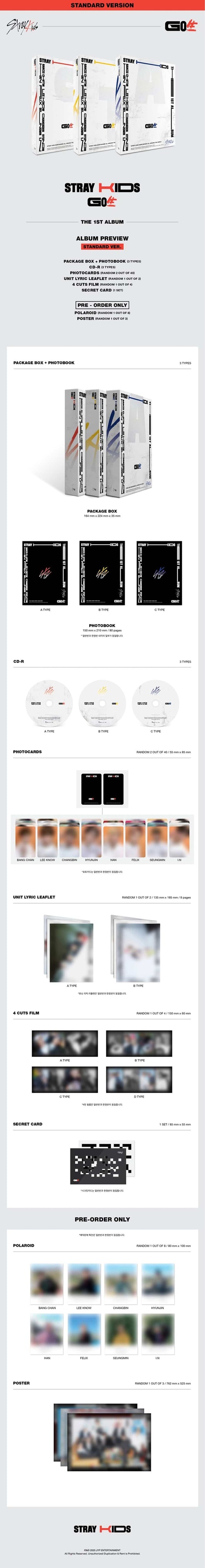 STRAY KIDS – 1st Full album [Go live] Standard Ver.