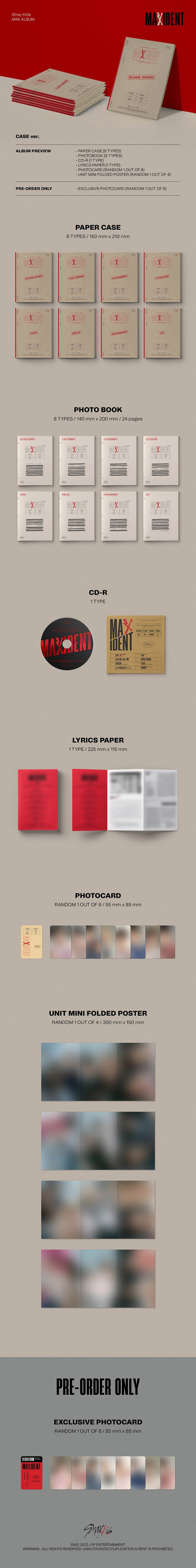 STRAY KIDS – Mini album [MAXIDENT] (CASE ver.)