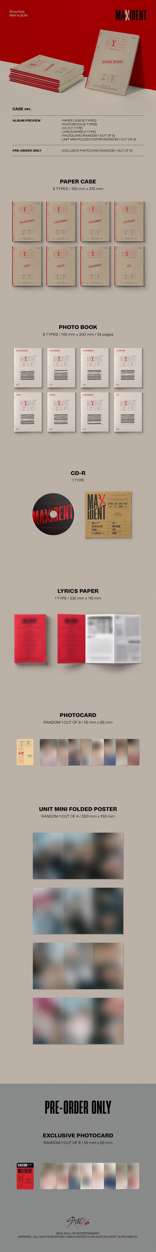 STRAY KIDS – Mini album [MAXIDENT] (CASE ver.)
