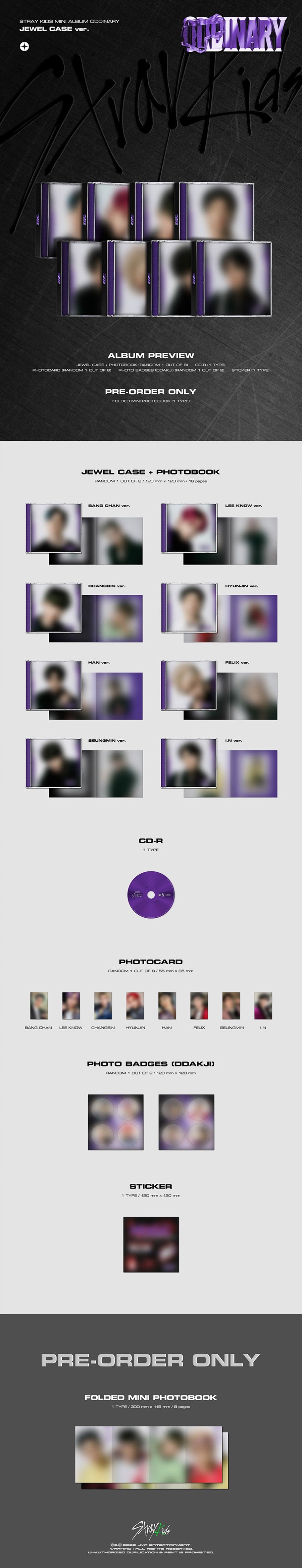 STRAY KIDS – Mini Album [ODDINARY] (JEWEL CASE ver.)