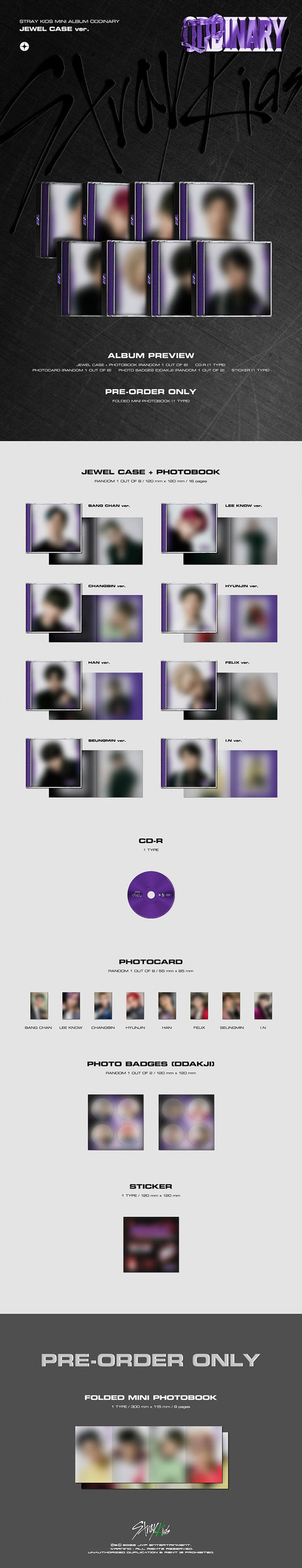 STRAY KIDS – Mini Album [ODDINARY] (JEWEL CASE ver.)