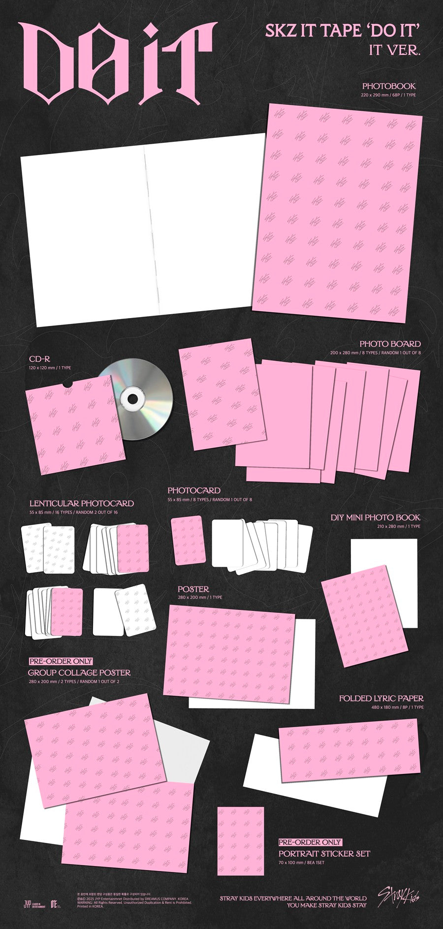 Stray Kids – SKZ IT TAPE [DO IT] (IT VER.) [POB OPTIONS] – Min Mango
