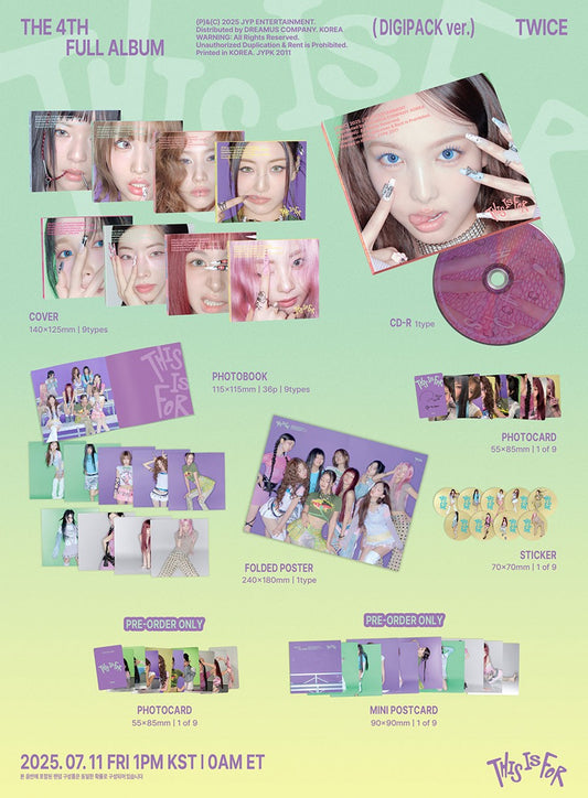 TWICE – 4th Album [THIS IS FOR] (DIGIPACK ver.)
